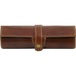 Tuscany Leather Δερμάτινη Θήκη για 8 Στυλό σε Καφέ χρώμαΚωδικός: 27010402