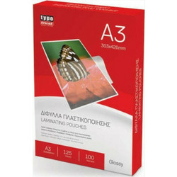 Typotrust Δίφυλλα Πλαστικοποίησης Α3 100 Τμχ. 125 MicronΚωδικός: LP03125