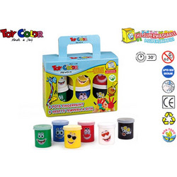 Δακτυλομπογιές Toy Color 6 χρωμάτων 80ml