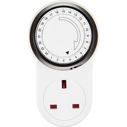 ΧΡΟΝΟΔΙΑΚΟΠΤΗΣ UK ΠΡΙΖΑΣ 24ΩPEΣ 13A 240V ΜΕ ΠΡΟΣΤΑΣΙΑ ΕΠΑΦΩΝ IP20