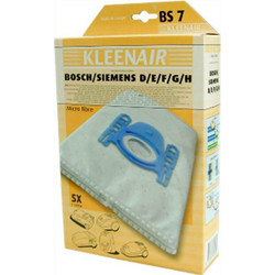 Kleenair BS-7 Σακούλες Σκούπας 5τμχ Συμβατές με Σκούπα Bosch / Siemens