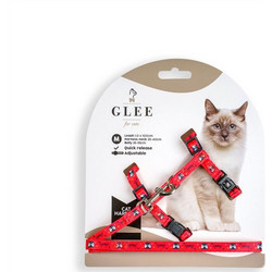 Glee Moew Σαμαράκι Γάτας με Οδηγό Κόκκινο 10mm x 35 - 55cm Κωδικός: 36102830