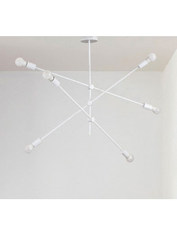 Eurolamp Κρεμαστό Φωτιστικό Οροφής Πολύφωτο E27 Λευκό 144-23003