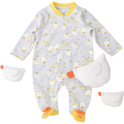 BiBaby Φορμάκι Μακρυμάνικο Γκρι BB60654