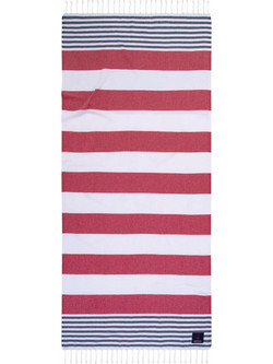 Greenwich Polo Club 3815 Πετσέτα Παρεό Θαλάσσης Κόκκινη 80x180cm