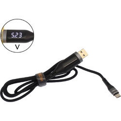 Moxom LED USB 2.0 to micro USB Cable Μαύρο 1m (MX-CB39)
