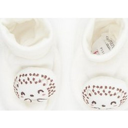 Βρεφικά Παπούτσια Αγκαλιάς Unisex Hedgehog ΛΕΥΚΟ