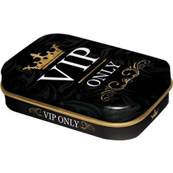 Κουτάκι Με Μέντες 15gr Vip Only 81317 Μεταλλικό 4x6x2cm Black Nostalgic Μέταλλο