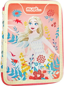 Must Disney Frozen Κασετίνα Γεμάτη με 2 Θήκες Πορτοκαλί 563589