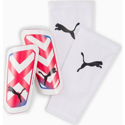 Puma Ultra Light Sleeve Επικαλαμίδες Ποδοσφαίρου Ενηλίκων Μαύρες Κόκκινες 030873-05