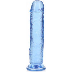 Shots RealRock Crystal Jelly Ρεαλιστικό Dildo με Βεντούζα 18cm Μπλε