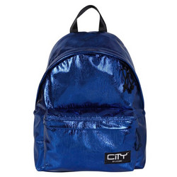 City The Drop Chic Σχολική Τσάντα Πλάτης Γυμνασίου - Λυκείου Μπλε 51917