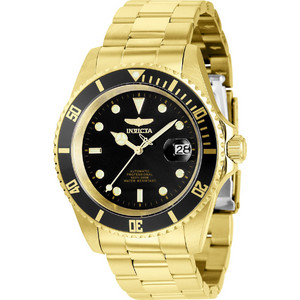 Invicta Pro Diver Ανδρικό Ρολόι Αυτόματο με Χρυσό Μεταλλικό Μπρασελέ 8929OBXL