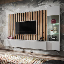 RAVENNA Σύνθεση Σαλονιού Triton Pearl Grey 220 x 35 x 148