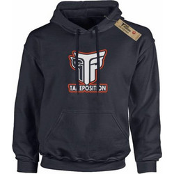 Takeposition Logo TP Παιδικό Φούτερ με Κουκούλα Μαύρο 811-0031-07-02