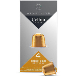 Cellini Κάψουλες Espresso Compatible Cremoso Συμβατές με Μηχανή Nespresso 10τμχ