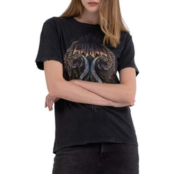 Μπλούζα Κοντομάνικη Replay Garment Dyed Cotton Jersey W3591N.000.22658M-098 Γυναικείο