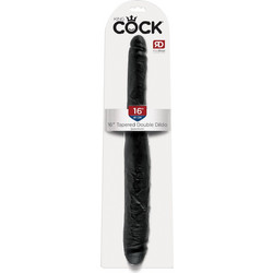 Pipedream King Cock 16" Tapered Διπλό Dildo 40cm Μαύρο
