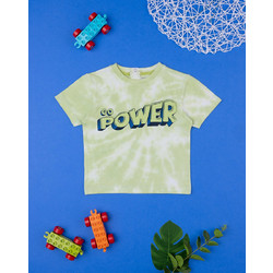 βρεφικό t-shirt tie&dye go power για αγόρι