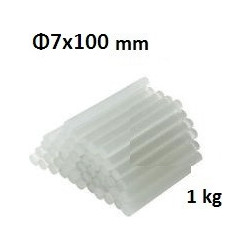 Σιλικόνη κόλλα θερμαινόμενη Φ7x100mm 1kg Vtools VT7100