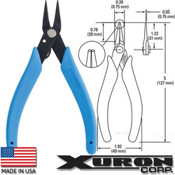 Xuron 488 μυτοτσίμπιδο στρογγυλα ακρα Made in USA