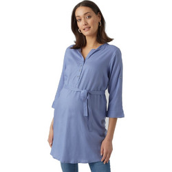Πουκαμίσα tunic εγκυμοσύνης γαλάζια 20010957 Mamalicious