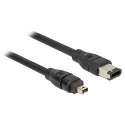 DELOCK FIREWIRE CABLE 4pin σε 6pin 1m 82576