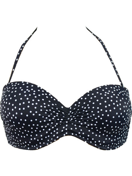 Rock Club Bikini Top Strapless με Ενίσχυση Μαύρο BP-2185-175