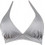 Rock Club Bikini Top Τριγωνάκι Ασημί BP-2080-136