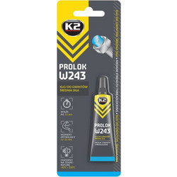K2 PROLOK W243 MEDIUM 6ML - ΚΟΛΛΑ ΣΠΕΙΡΩΜΑΤΩΝ ΜΕΣΑΙΑΣ ΑΝΤΟΧΗΣ ΜΠΛΕ