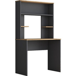 Pakoworld Goldie Γραφείο Ξύλινο με Βιβλιοθήκη 45x90x155cm 182-000052