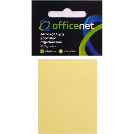 Officenet Σημειώσεων κίτρινα Αυτοκόλλητο Χαρτί