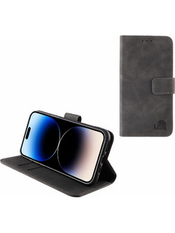 Lime Θηκη Iphone 14 Pro 6.1'' Essential Magnet Book Stand Clip GREY