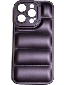 Θήκη Πλάτης Σιλικόνης Puffer Jacket για Iphone 14 Pro Χρώμα: Μώβ (oem)