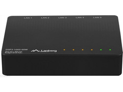 Lanberg DSP3-1005-60W Unmanaged L2 Switch με 5 Θύρες Ethernet 1Gbps