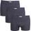 Minerva Ανδρικά Μποξεράκια Σετ 3Pack Ανθρακί 90-23026-030B