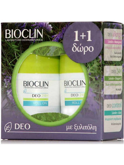 Bioclin Xylitol Αποσμητικό Roll On 24h Χωρίς Αλουμίνιο 2x50ml