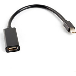 Lanberg AD-0005-BK video cable adapter 0.2 m Mini DisplayPort HDMI Type A (Standard) Black