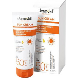 Dermokil Sun Αντηλιακή Κρέμα Προσώπου SPF50 75ml