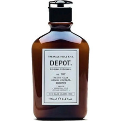 Depot 107 White Clay Sebum Control Σαμπουάν για Επανόρθωση κατά της Σμηγματορροϊκής Δερματίτιδας για Λιπαρά Μαλλιά 250ml