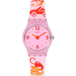 Swatch Monthly Drops Chillipassion Γυναικείο Ρολόι με Ροζ Καουτσούκ Λουράκι LP164