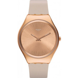 Swatch Irony Skin Skinelegance Γυναικείο Ρολόι με Ροζ Χρυσό Μεταλλικό Μπρασελέ SYXG101GG