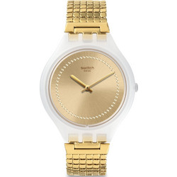 Swatch Γυναικείο Ρολόι με Χρυσό Μεταλλικό Μπρασελέ SVOW104GA