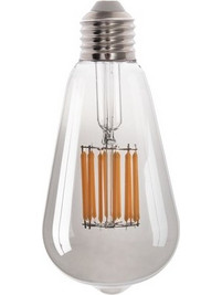 Homemarkt ΛΑΜΠΤΗΡΑΣ HM4189.03 LED FILAMENT 12W E27 2700K SMOKE