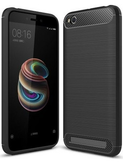Θήκη Σιλικόνης Carbon Look Για Xiaomi Redmi 5A -Μαύρο