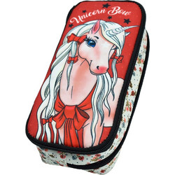 Back Me UP Unicorn Bow Κασετίνα με 2 Θήκες Κόκκινη 357-14141