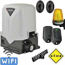 PROTECO Mover 800 WiFi | Μοτέρ συρόμενης γκαραζόπορτας 800kg 230V με 1 τηλεχειριστήριο, Κρεμαγιέρα: Πλαστική