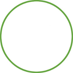 AMILA Χούλα-Χουπ 70cm - Φ19mm - 175gr, Πράσινο (48059)