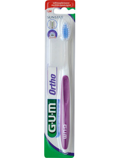 Gum 124 Ortho Soft Οδοντόβουρτσα Μωβ