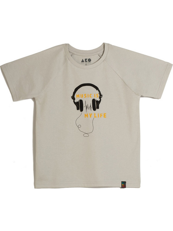 Abo Παιδικό T-Shirt Κοντομάνικο Μπεζ 23-3356207-03